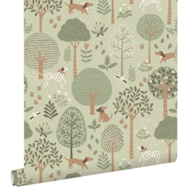 Esta Home Pom Pom Pie behang Honden 139712