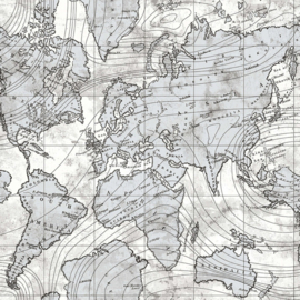 Noordwand Friends & Coffee behang Wereldkaart 16656