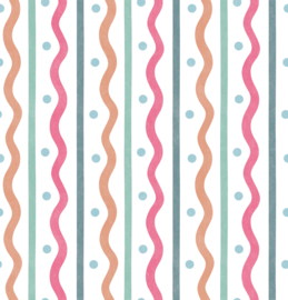 Arthouse Signature Collection 3 behang Squiggle Stripe Rust Multi 100388AH