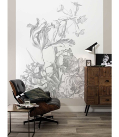 KEK Amsterdam Book I Wallpaper Panel Engraved Flowers BP-015