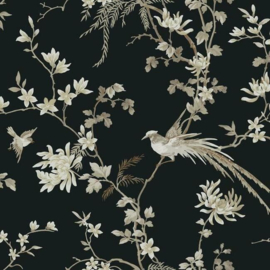 York Wallcoverings Ronald Redding 24 Karat behang Bird and Blossom Chinoiserie KT2173