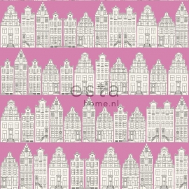 Esta Home Denim & Co. Amsterdam houses pink 137714