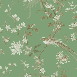 York Wallcoverings Ronald Redding 24 Karat behang Bird and Blossom Chinoiserie KT2175