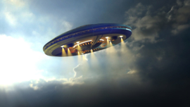 Papermoon Fotobehang Buitenaardse UFO