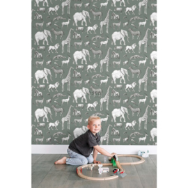 Esta Home To The Moon And Back behang Jungle Dieren 139513