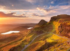 Papermoon Fotobehang Zonsopgang Op Het Eiland Quiraing