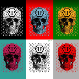 HHP Philipp Plein behang Decoratie Paneel Skull Logo Z80091