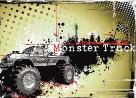 Dutch DigiWalls Olly Fotobehang 13021 Monster Truck