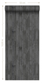 Esta Home Black & White - with a splash of gold behang Vintage Sloophout Planken 128841