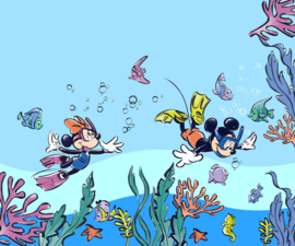 Disney Into Wonderland Fotobehang Mickey & Minnie Coral Reef IADX6-105