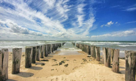 Noordwand Holland Fotobehang Zeeland Golfbrekers 7504