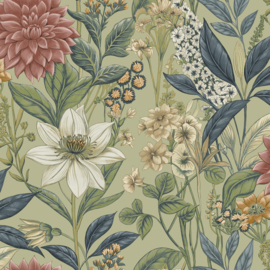 Dutch First Class Wanderlust behang Clematis Sage 92063
