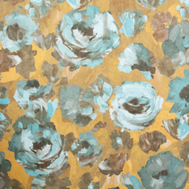 Hohenberger Julie Feels Home behang Paeonia Teal Gold 26905