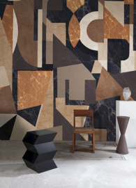 Masureel Rock digitaal behang Palazzi Amber DGROC1011-260
