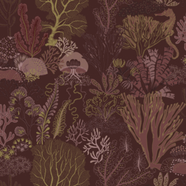 Dutch First Class Wanderlust behang Nautilus Berry 92080