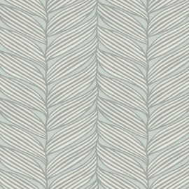 York Wallcoverings Modern Metals behang Luminous Leaves Spa Silver MD7165