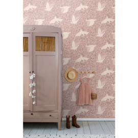 Esta Home Pom Pom Pie behang Zwanen 130958