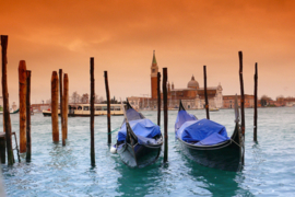 Papermoon Fotobehang Boten In Venetië