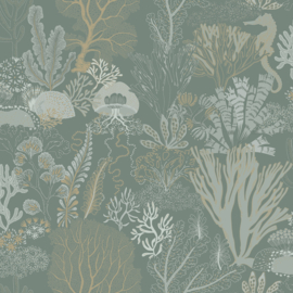 Dutch First Class Wanderlust behang Nautilus Aqua 92082