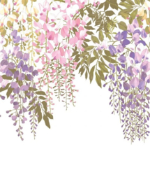 Casadeco Le Beau Jardin behang A L'ombre Des Glycines Parme S BJAR 202605705
