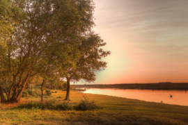 Papermoon Fotobehang Landschap Om De Plas