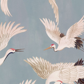 Hookedonwalls Martha Corthese behang Cranes 37821