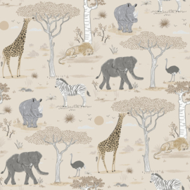 Noordwand Kids & Teens behang Safari G78588
