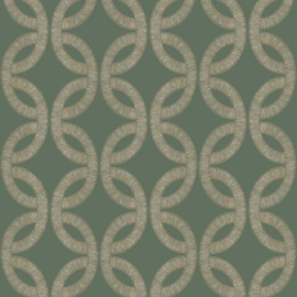 Casamance Isadora behang Etienne Vert De Gris/Doré 70692242