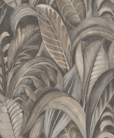 Dutch First Class Khalili behang Raffia Charcoal 65942