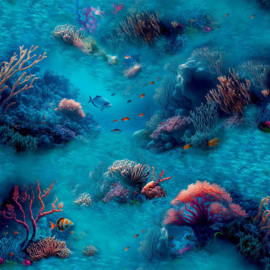 Arthouse Signature Collection behang Under The Sea Blue 923808