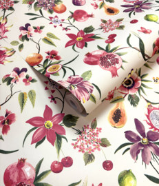 Dutch First Class Wanderlust behang Cream Multi 92111