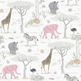 Noordwand Kids & Teens behang Safari G78589