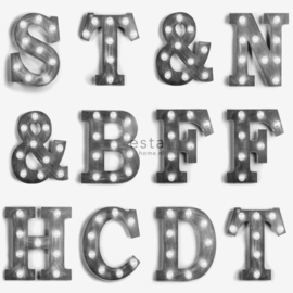 Esta Home #FAB Houten licht letters behang 138849