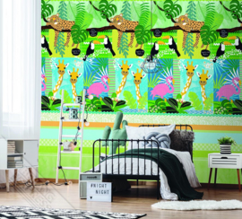 Behangexpresse Abby & Bryan Wallprint It's a Jungle Out There INK 7237