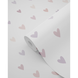 Esta Home Pom Pom Pie behang Hartjes 139754