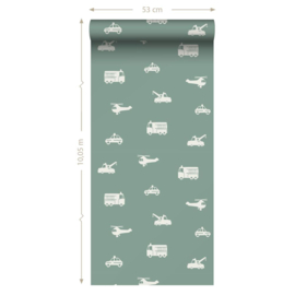 Esta Home Pom Pom Pie behang Auto's 131398