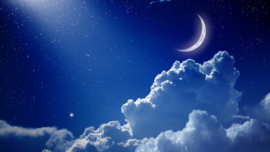 Papermoon Fotobehang Nachtelijke Hemel Met Maan