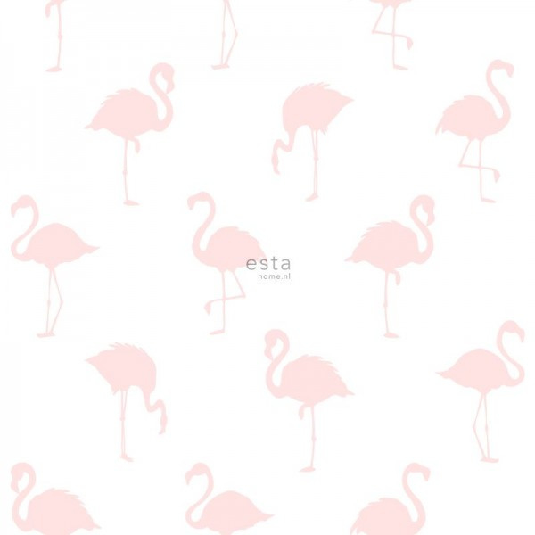 Esta Home Little Bandits Flamingo's behang 138918