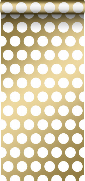 Esta Home Black & White - with a splash of gold behang Grote Stippen 139116