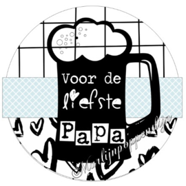 Button opener met tekst ''Voor de liefste Papa''56 mm