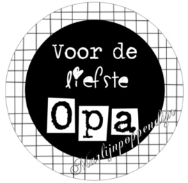 Button opener met tekst ''Voor de liefste Papa'' 56 mm.