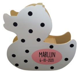 Spaarpot eend 17,5x18x5,8cm.