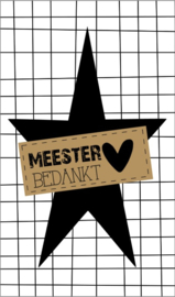 Meester kleine kaartjes.