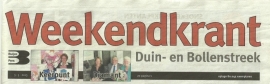 In de weekenkrant van Duin en Bollenstreek 3-5-2013.