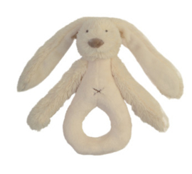 Beige Rabbit Richie Rattle 18 CM.