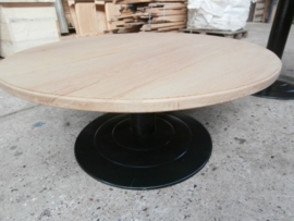 ronde eiken tafel met 1poot