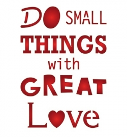 Sjabloon: 42 x 30cm - Stencil Do small things
