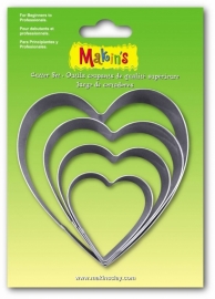 Makin's Clay Tin Cutter Heart 4 PC Set (36503)