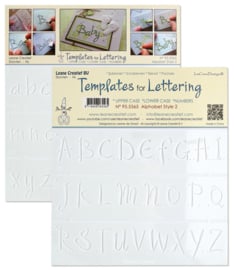 2 Templates for Handlettering Alphabet style 2, LC95.5565
