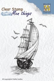 NS Clear stamps - Men things - Sailing boat CSMT006